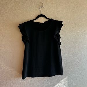 Womens Les Amis Black Blouse